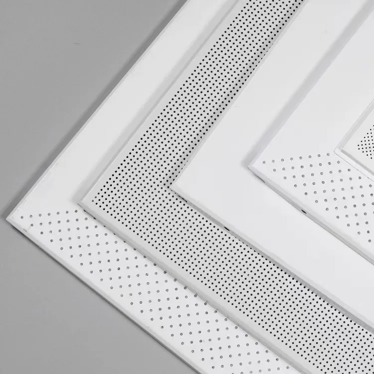 60*60 White Powder Coating Square CN;GUA Factory Price Aluminum Alloy Sound-absorbing Metal Ceiling Artistic Waterproof DL-01