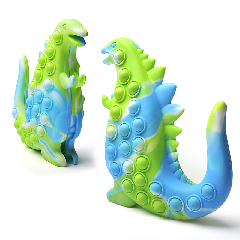 Dinosaur Decompression Toy Pop Dinosaur Push Pop Bubble Sensory Fidget Toys for Stress Relief Sensory Toys
