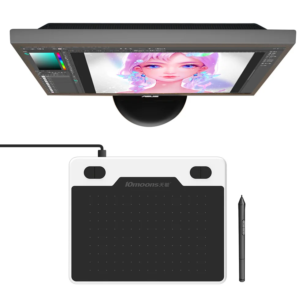 Цена по прейскуранту завода-изготовителя 10moons T503 рисования панель с цифровым пером графические планшеты графический планшет