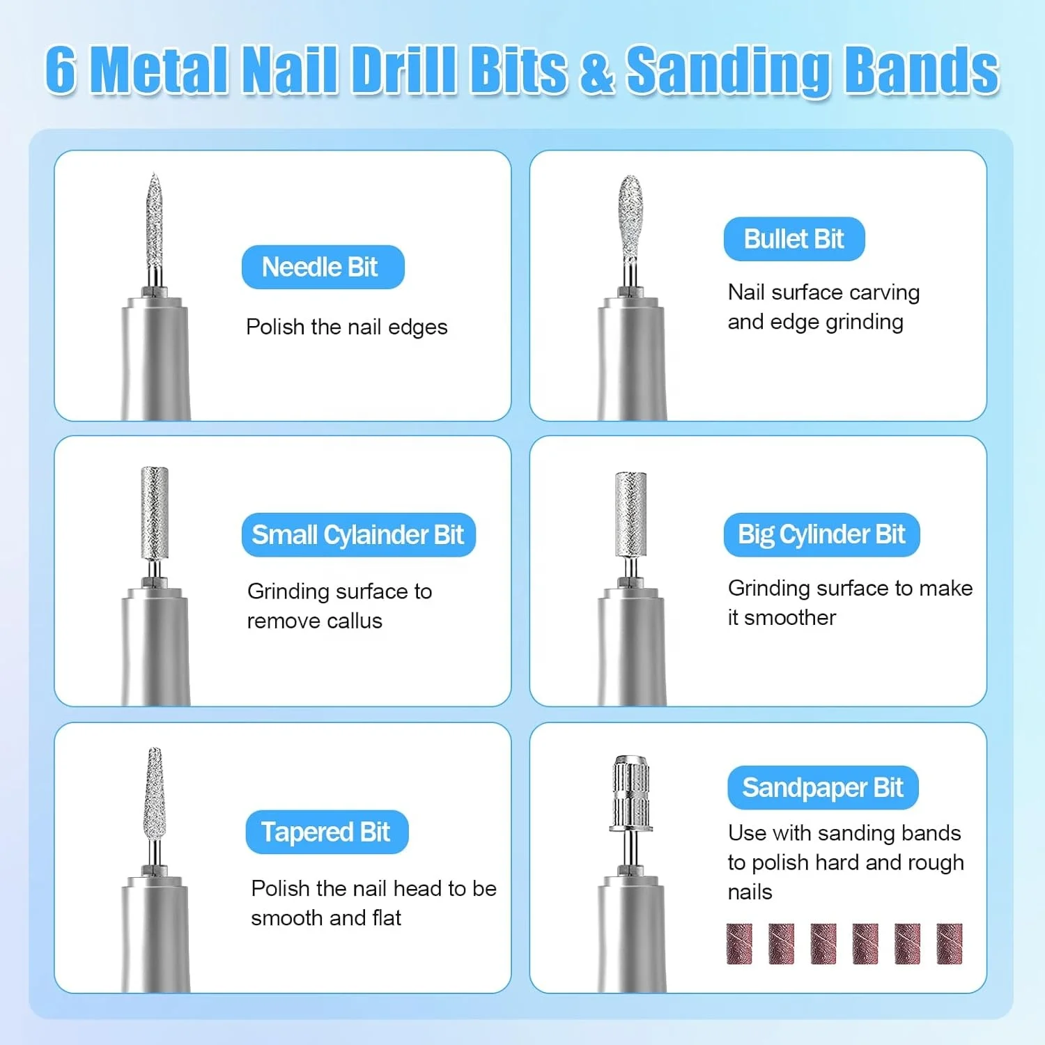 Электрический Drill-35000RPM для ногтей