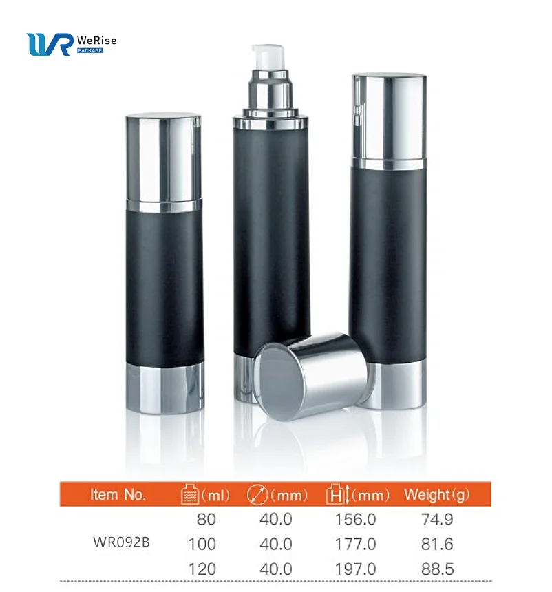 15 мл 30 50 настраиваемая Роскошная Серебристая многоразовая бутылка без воздуха косметическая с насосом для крема