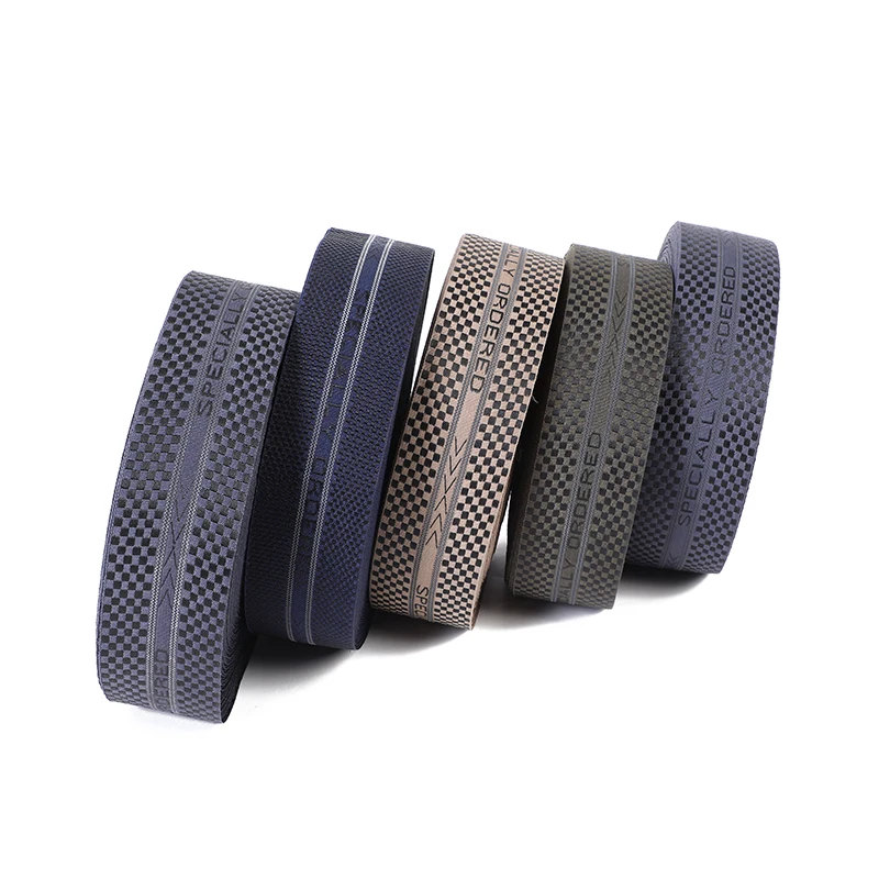 Newest Design Nylon Webbing Jacquard Elastic with Customized Logo Elastic for Underwear Accessories Waist Band Elastic