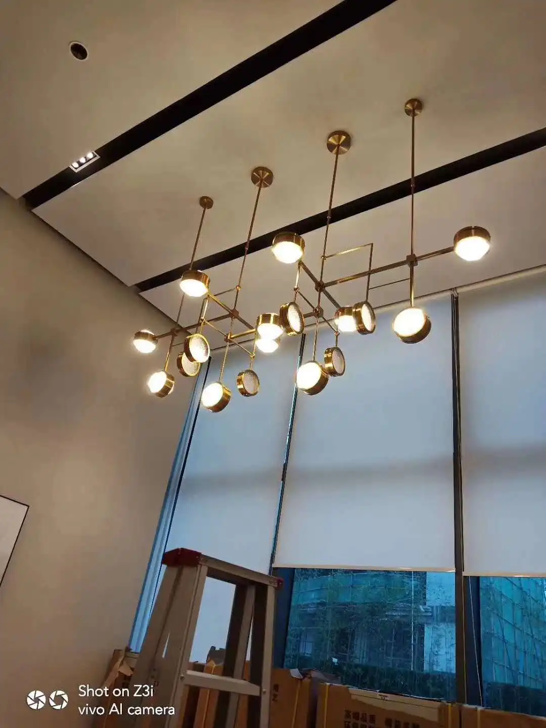 
Hotel customized custom project lamp light hanging chandelier pendant nordic European style 