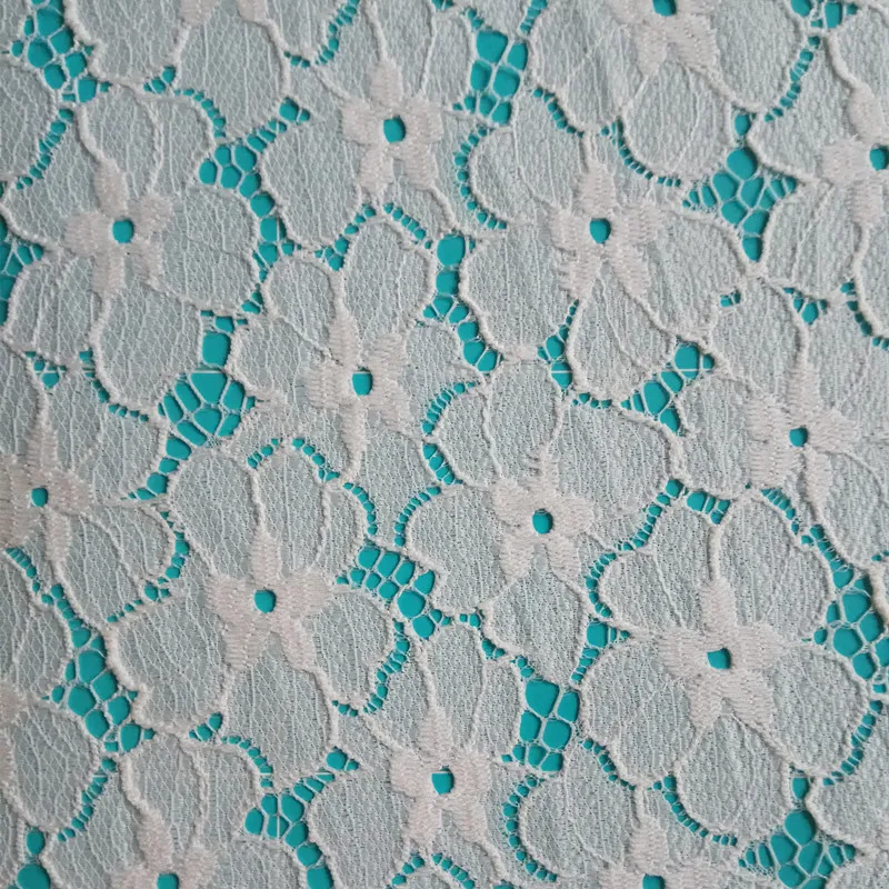 fashion 3d flower lace embroidered fabric net lace fabric for garment LSML01
