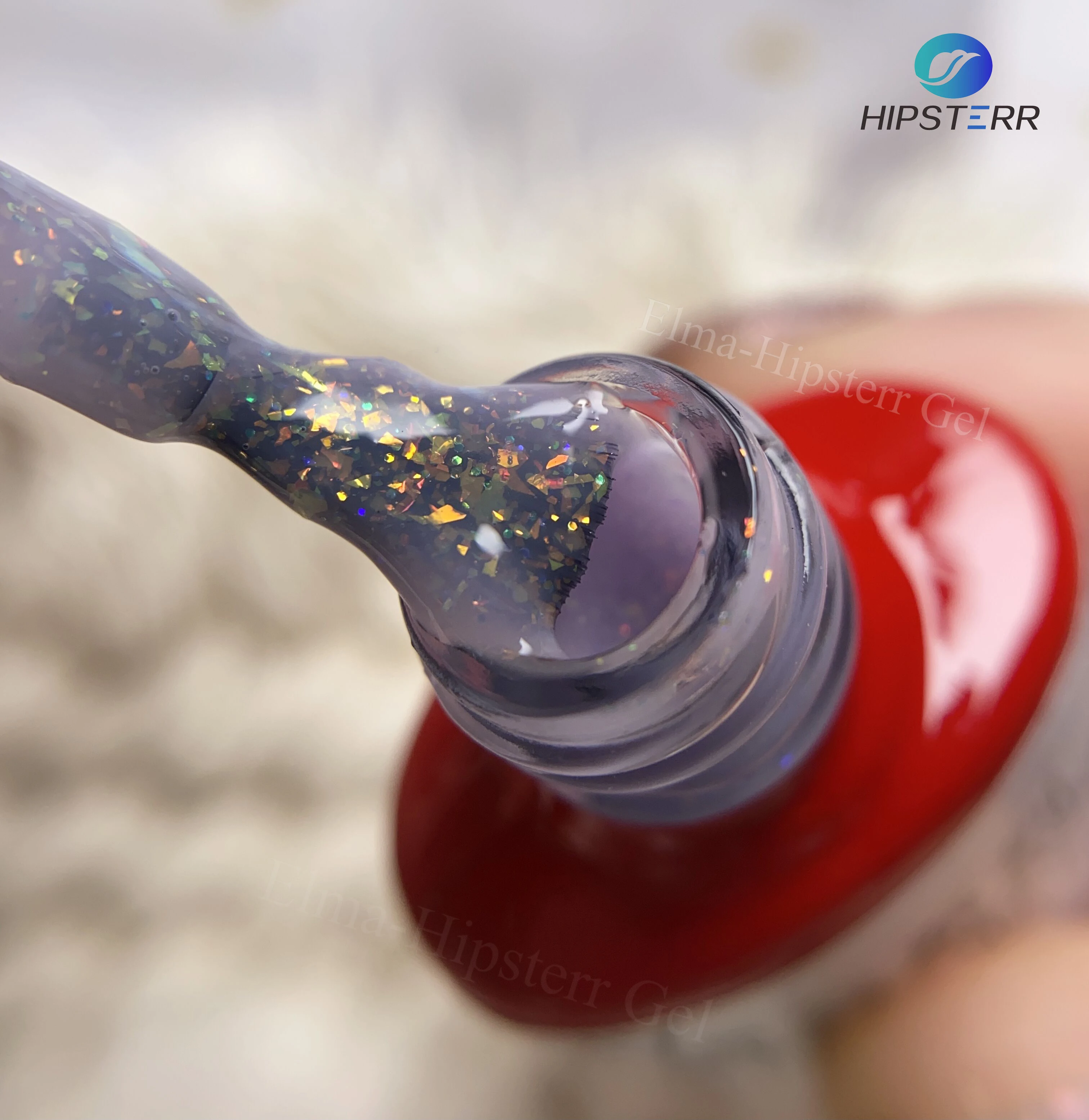 Hipsterr 8ML 15ML 1KG Hot Popular Hard Gel Base New Nebula Glitter Rubber Base Coat  Spring Collections Glitter Base Gel