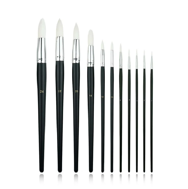 Wholesale Nature Nylon Hair Watercolor Artist Paint Brush Set Artist Brush Paint Brush Set