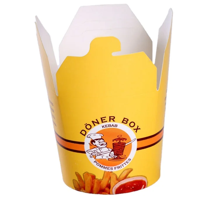14oz 16oz 26oz 32oz Customer Logo Chinese Noodle Box , Doner Box ,Kebab Box