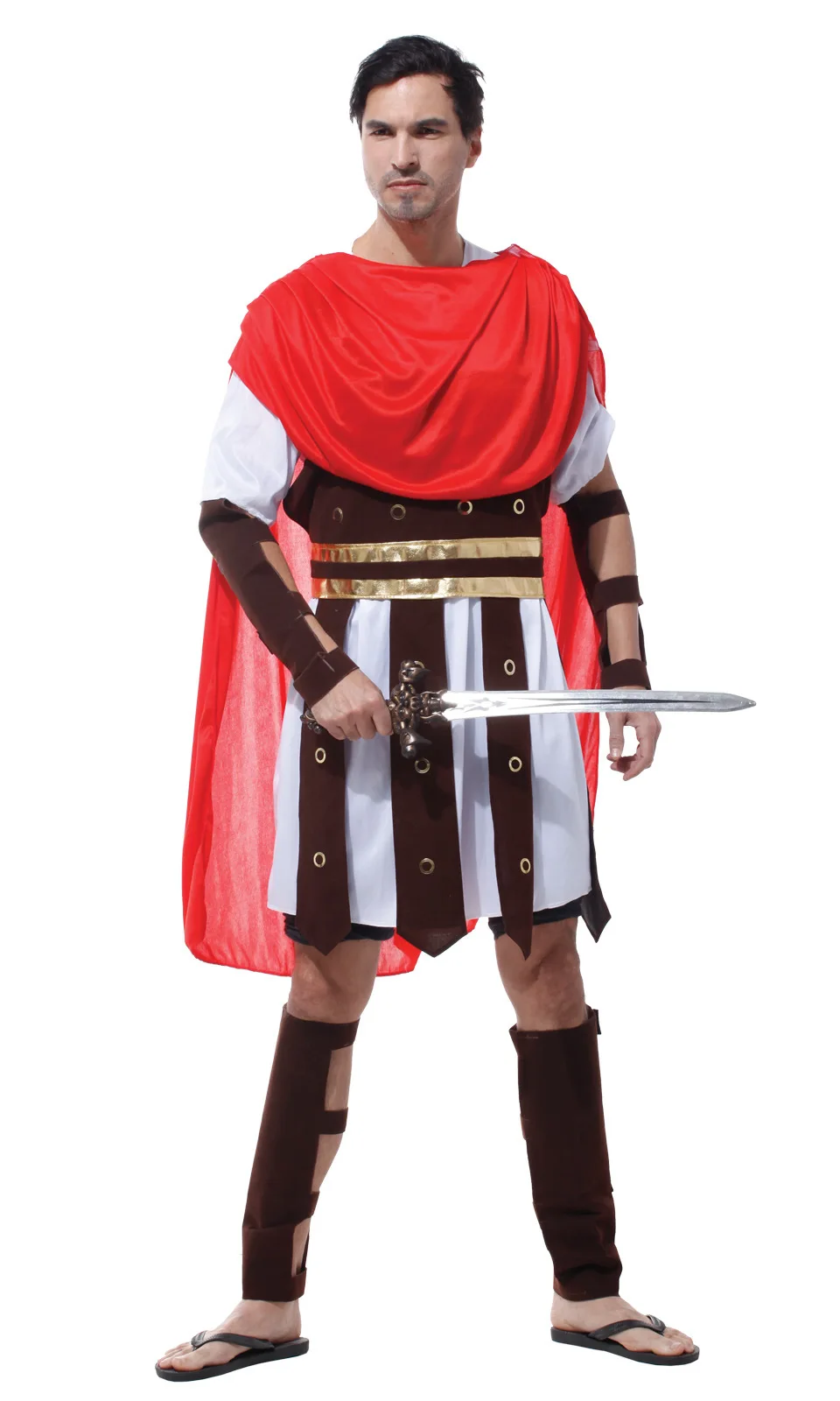 Men Roman Warrior Costume Spartan Gladiator Soldier Costumes Carnival Purim Halloween Cosplay