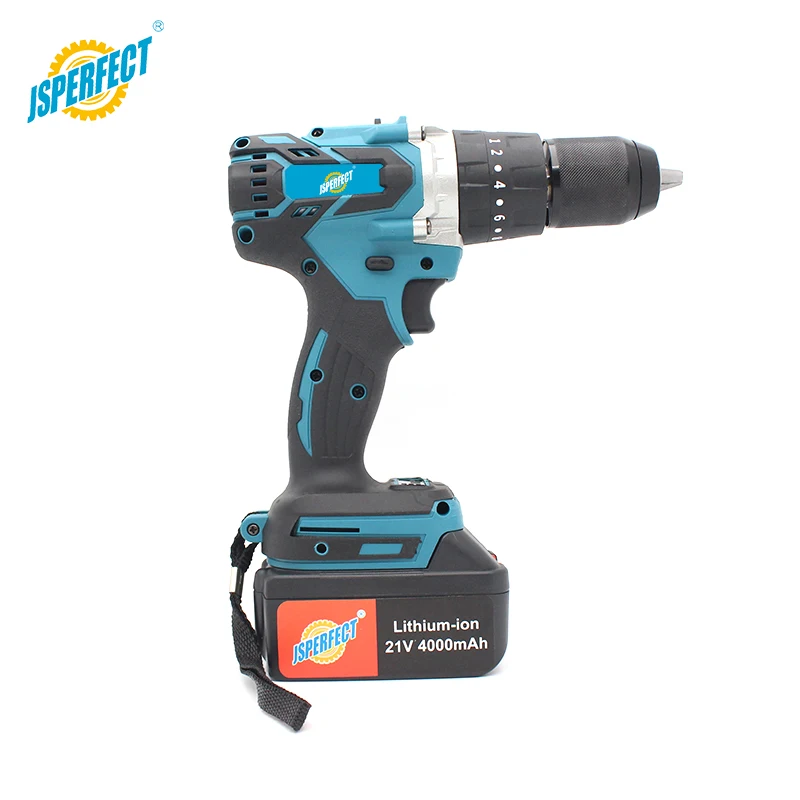 JSPERFECT 21v li-ion battery rechargeable 40000 rpm cordless nail drill machine with 2 batteries