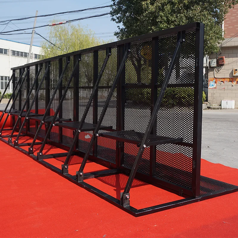 Wholesale Easy-to-Installation Aluminum Mojo Stage Barrier Traffic Control Crowd Barrier Concerts Crowd Management 3D Model