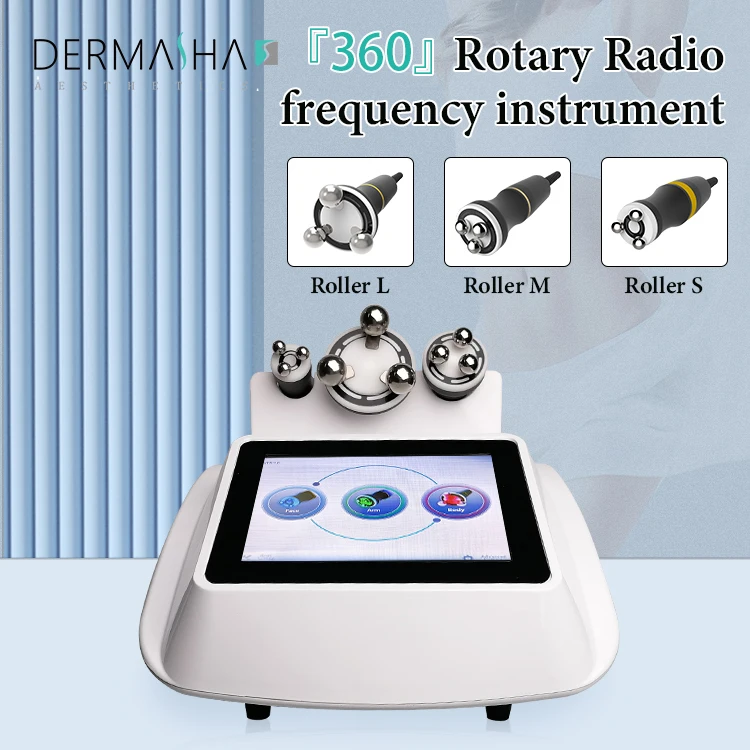 Dermasha radio frequency machine 360 degree massage roller face lifting cellulite removal RF Facial Lifting Machine