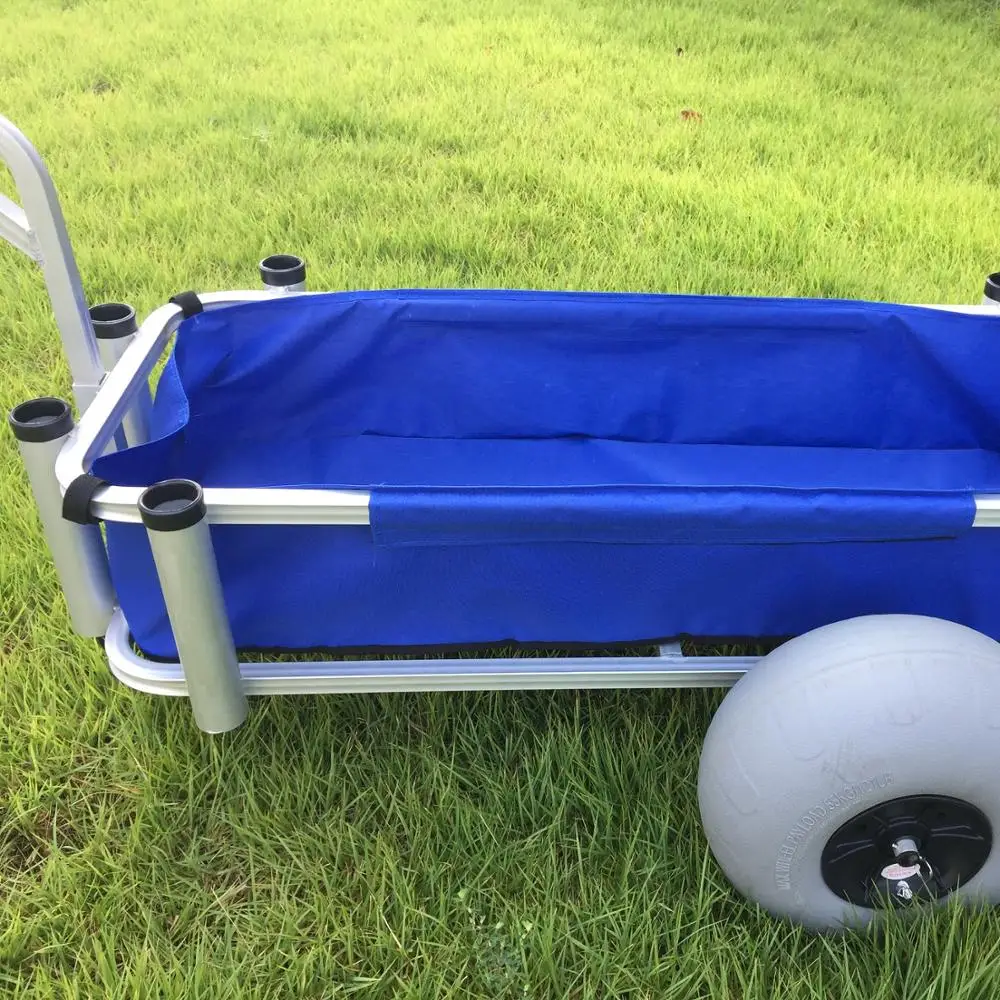 Superior Quality Utility Outdoor metal beach cart large size balloon wheel beach cart wagon