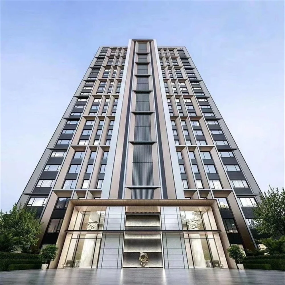 High Rise Steel Structure Prefabricated Apartment Building With 2 3 4 5 6 7 8 9 10 Floor