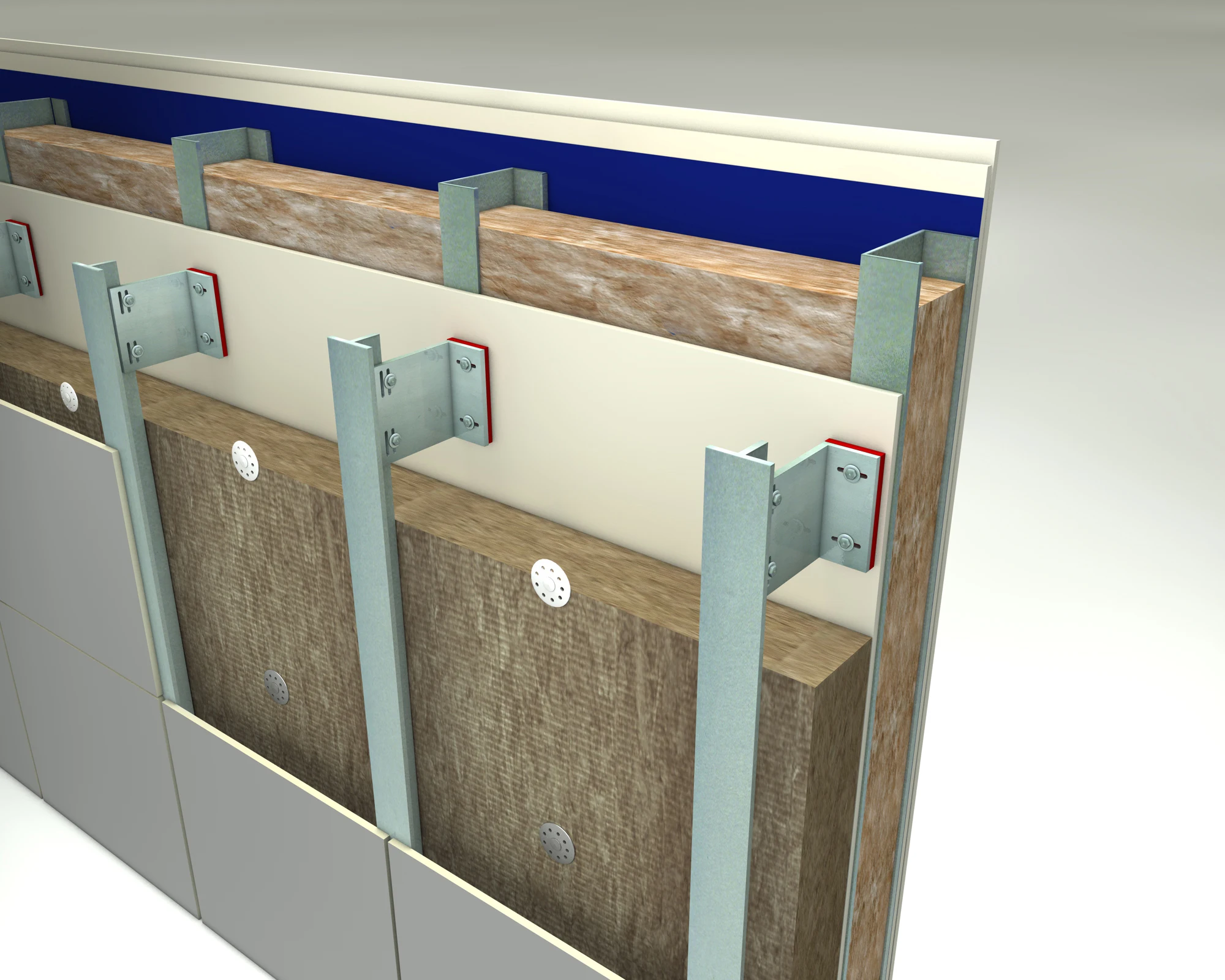 Aluminium Facade cladding fixing Systems materials supplier