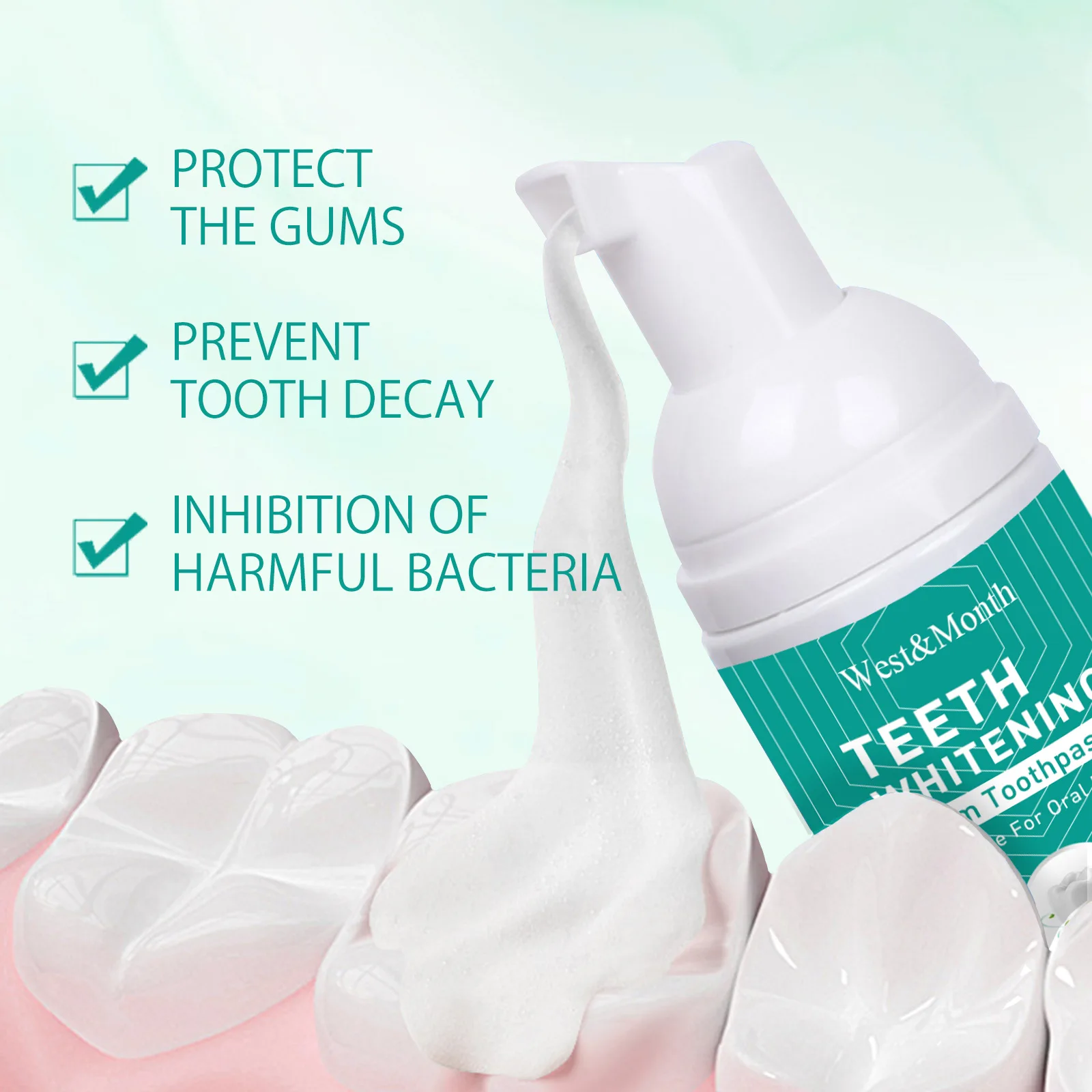 OEM 60 мл зубная паста с выдавливанием отбеливание свежих зубов защита десен