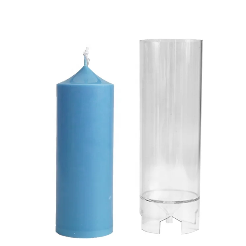 candle stick molds candle mould spire cylindrical aromatherapy candle diy plastic mold Pc acrylic mold