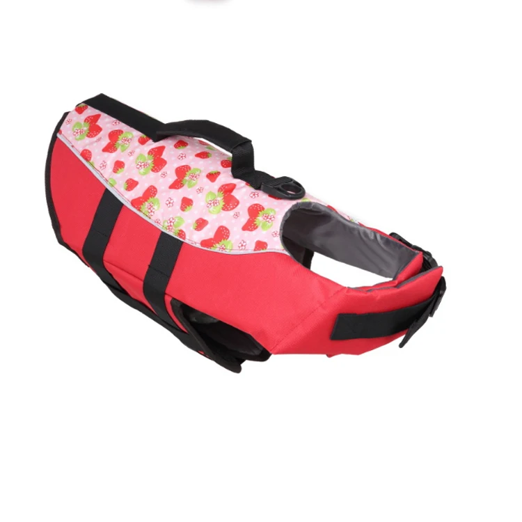 Wholesale Pet Floatation Vest Saver Swimsuit Soft handle Dog Lifejackets for Water Safety