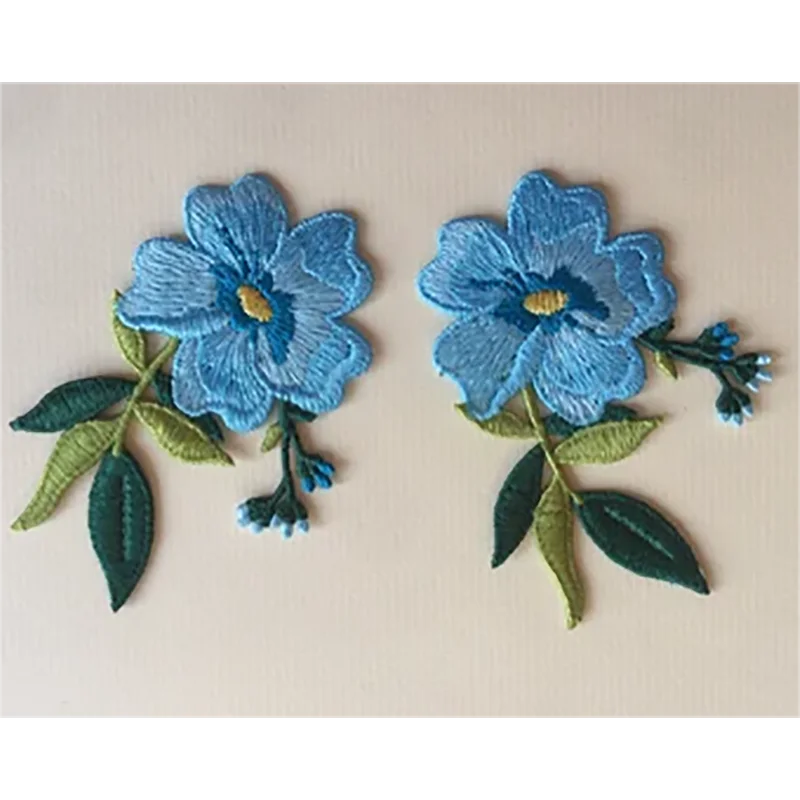 custom logo embroidered patch bear chenille heat transfer flower animal 3d hat clothing iron on embroidery patches