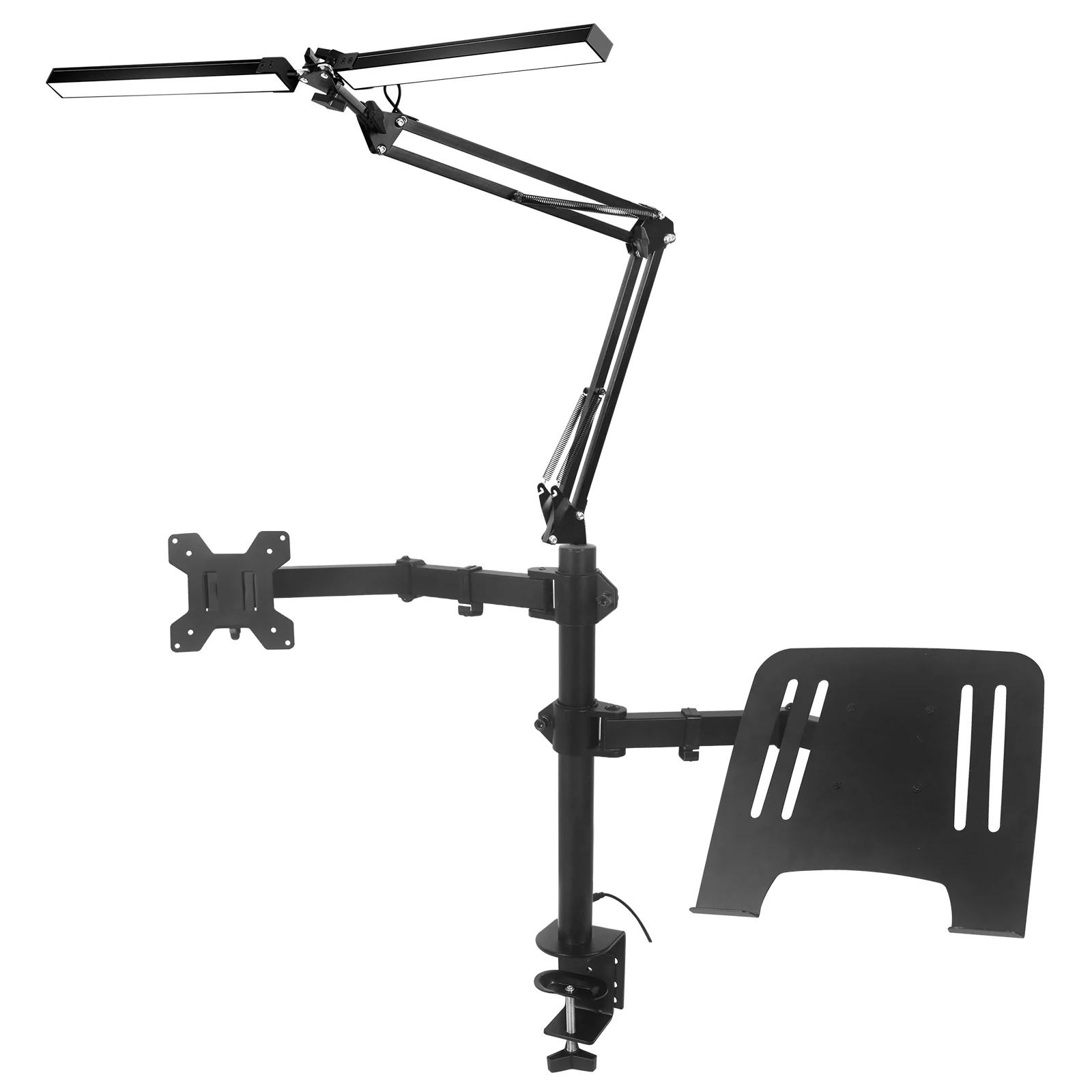 Ergonomics 2 Arm Laptop Holder Stand Lcd monitor Arm computer monitor wall mount