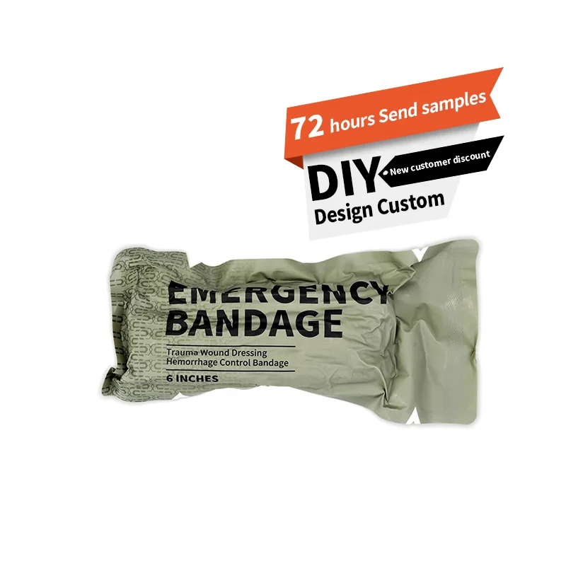 OEM Emsrun 4 6 inch Elastic Israel Combat Tactical High Pressure First Aid Wound Emergency Trauma Dressing Israeli Bandage