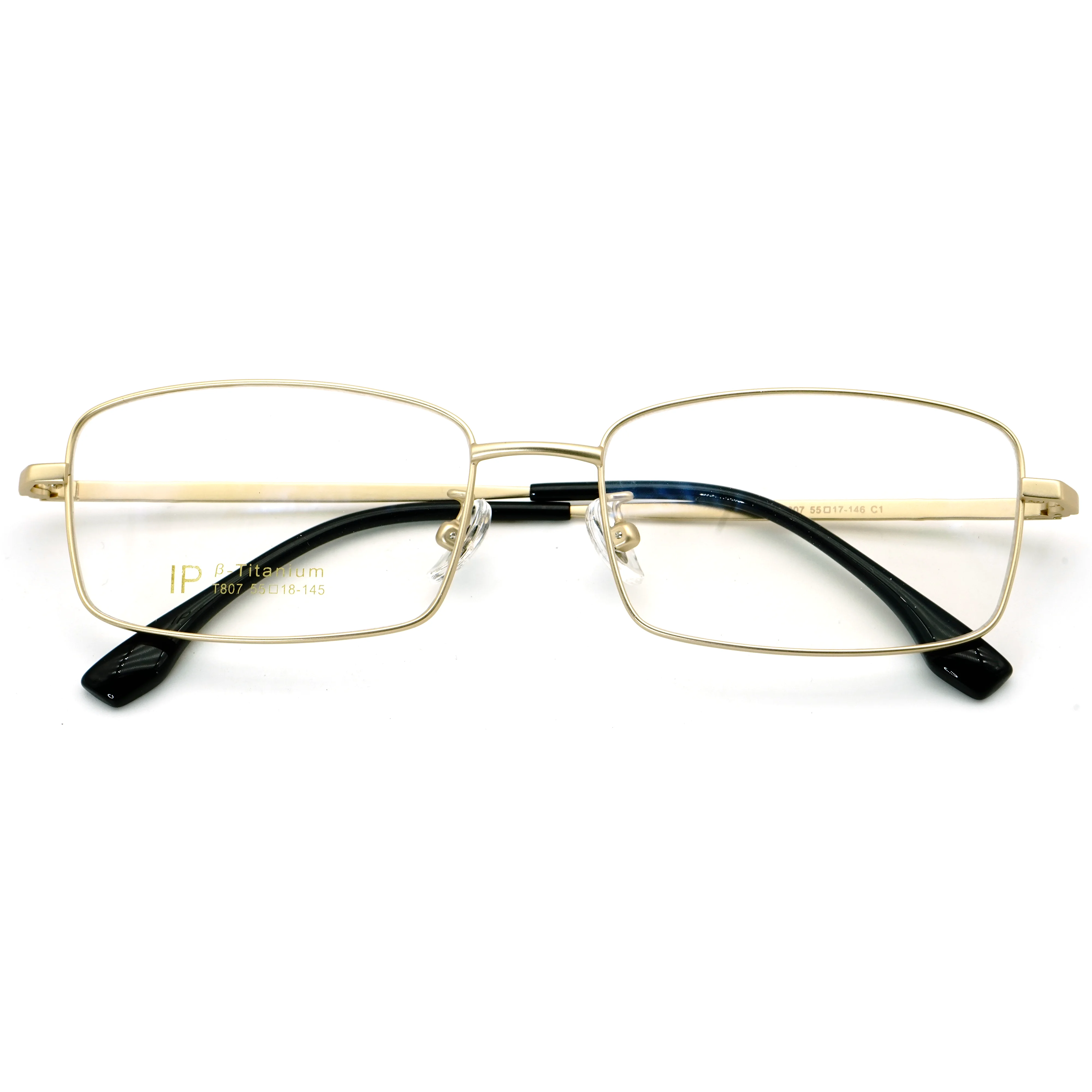 JIATAI Titanium Glasses Frame Men, Square Eyeglasses Frameless Myopia Optical Eyewear