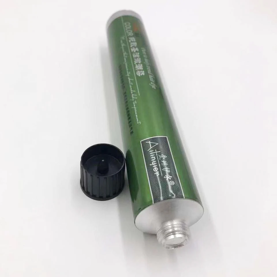 Hot Sale Custom 100ml Empty Hair Dye Cream Tube Collapsible Cosmetic Containers Aluminum Tubes