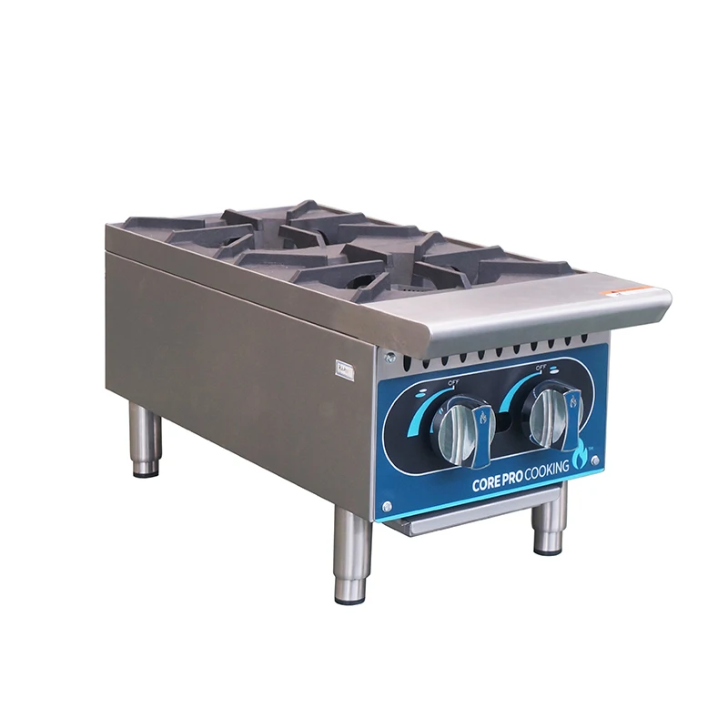 Suitable LPG and LNG Cooking Equipment 2 Burner Gas Cooking Range Commercial Cooking Gas Stove