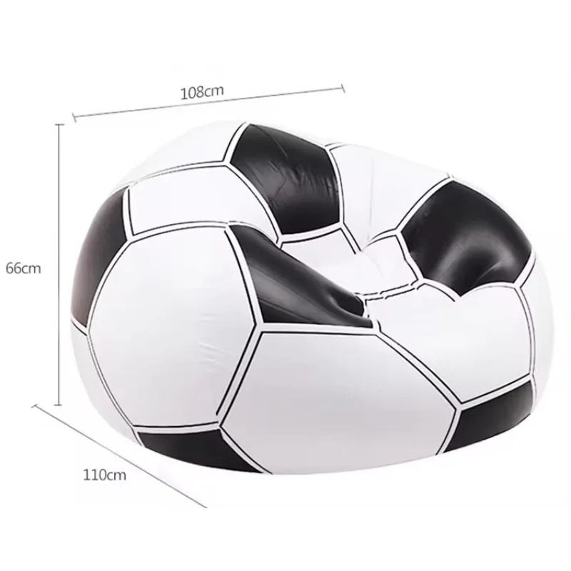 BSCI Wholesale Portable Pvc Round Single Sofa Chair Inflatable Soccer Sofa For Adult and Kids