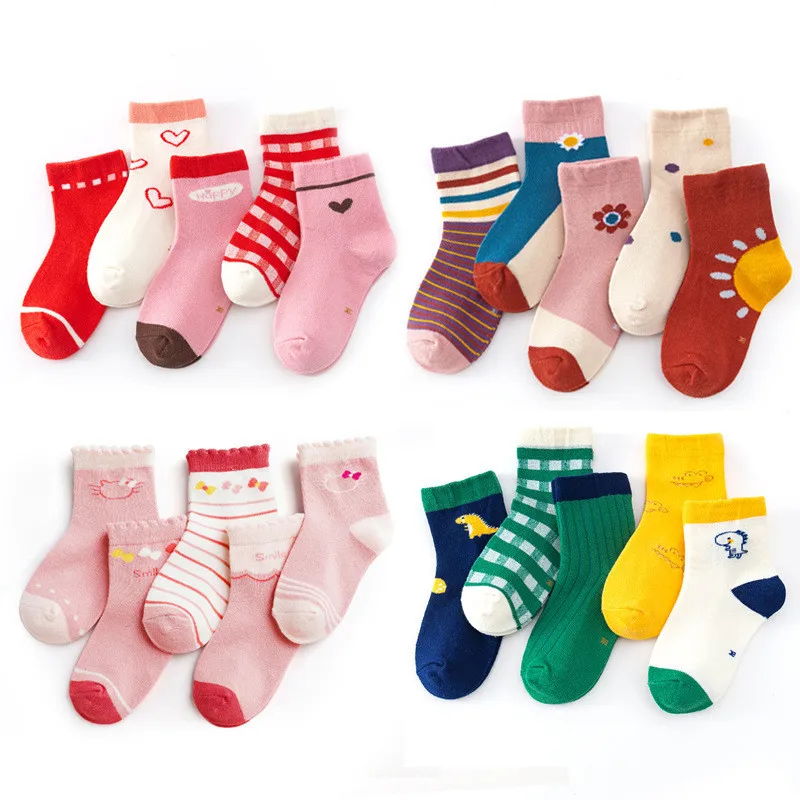 Baby Socks Gift Set NEW Wholesale Girls Girl Boy Boys Infant Combed Cotton Cartoon Animal Spring Summer Kids Children Cute Sock