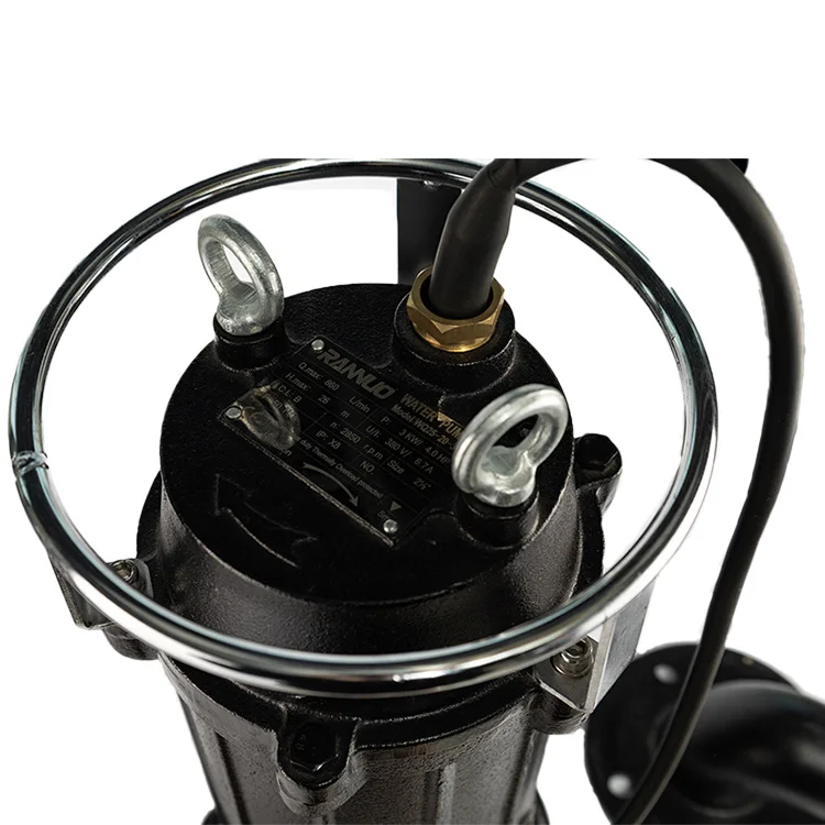Rannuo WQ WQD Bomba Sumertible промышленный 1-30 л.с. 220 В 380 погружные водяные насосы для подъема сточных вод