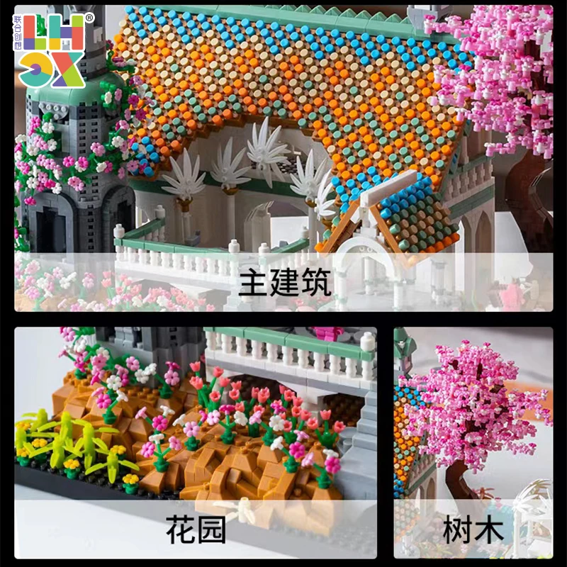 LHCX 827 серия фильмов о глубокой архитектуре MOC 10376 «Властелин Колец» набор из кирпичей пластиковых замков мини-блоков