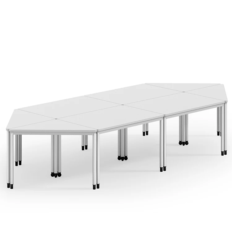 Hot Sale School Furniture Movable Student Table and Chair Classroom Folding Training Desk and Chair University