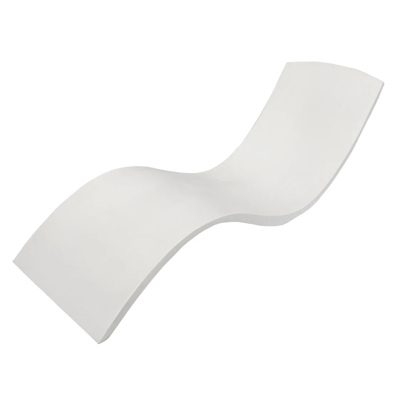 Leisure Outdoor Sign plastic Ledge Pool Chair Fiberglass Poolside Sun Lounger