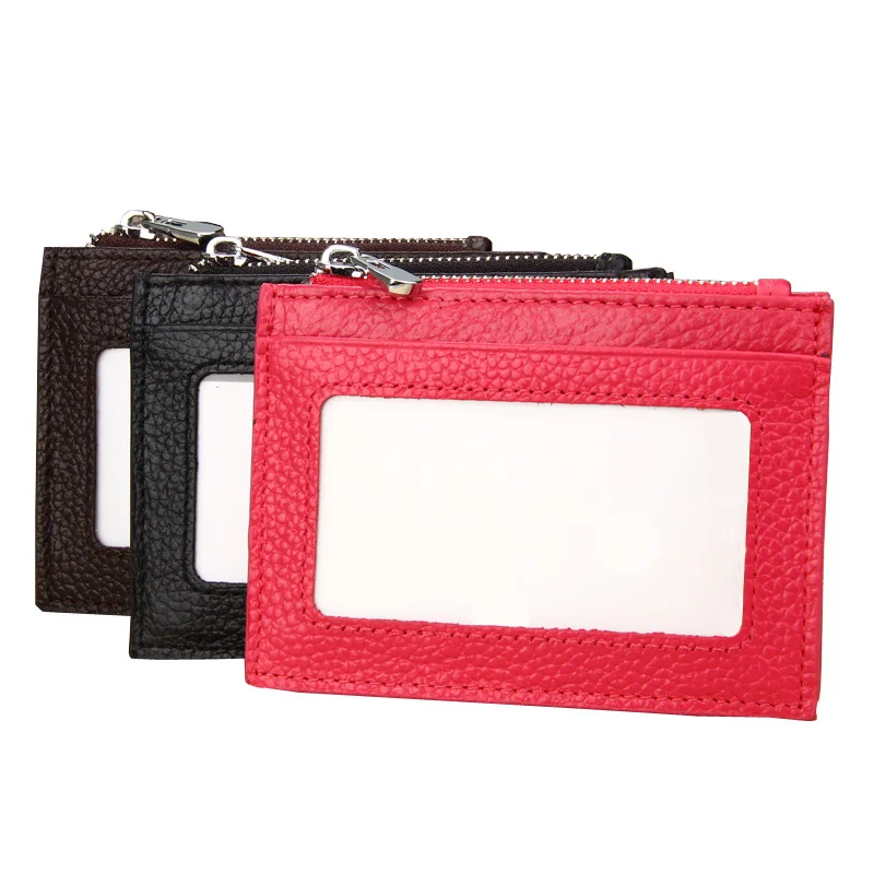 
Hot sale multi-card-slot holder credit cover first layer cowhide antimagnetic case card cover RFID card sleeve 