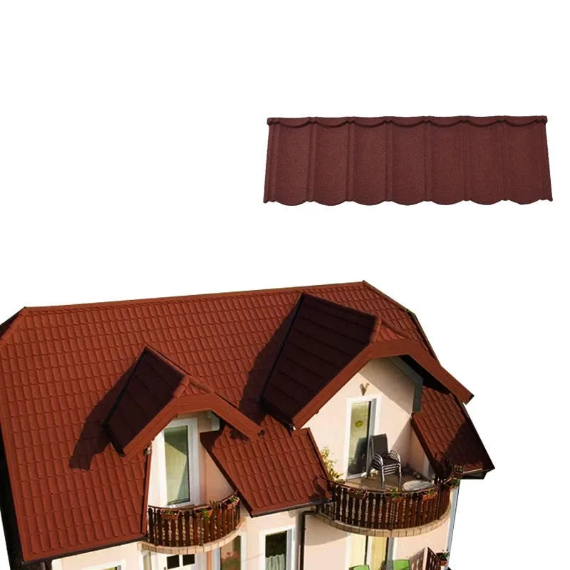 Porcelain tiles construction materials 35-Year Lifespan Shingles Easy Installation ASA Coated Synthetic Resin Stone Coated tiles