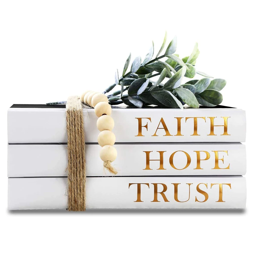 Wholesale Custom Designer Luxury Channel Fake Decorative Book Set Decor Modern Blank Faux Books Home Decoration Books Printing