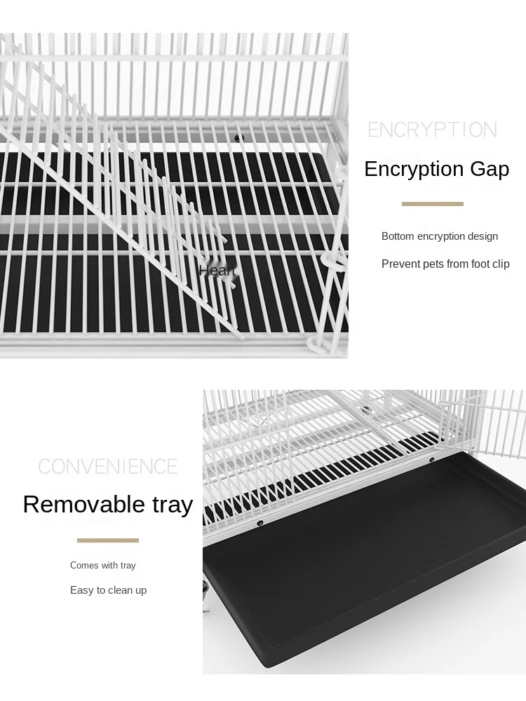Pet Products Encrypted golden squirrel cage demon king three-story villa chinchilla flower branch mouse honey bag glider