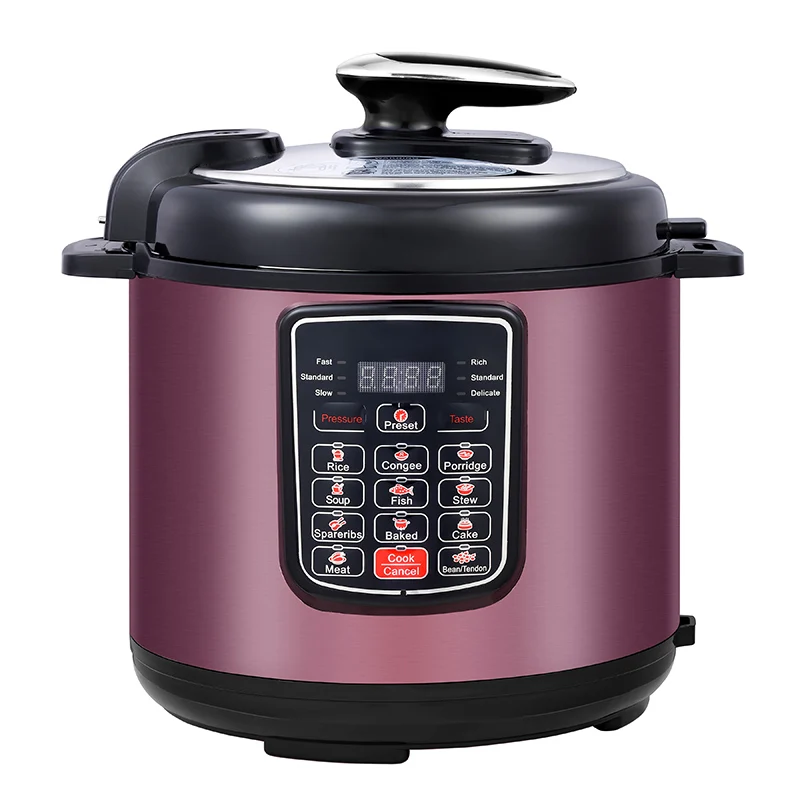 Best 9-In-1 Multi-Use Slow Cooker Stainless Steel Multifunction 4L 5L 6L German Electric Pressure Cooker With Thermostat