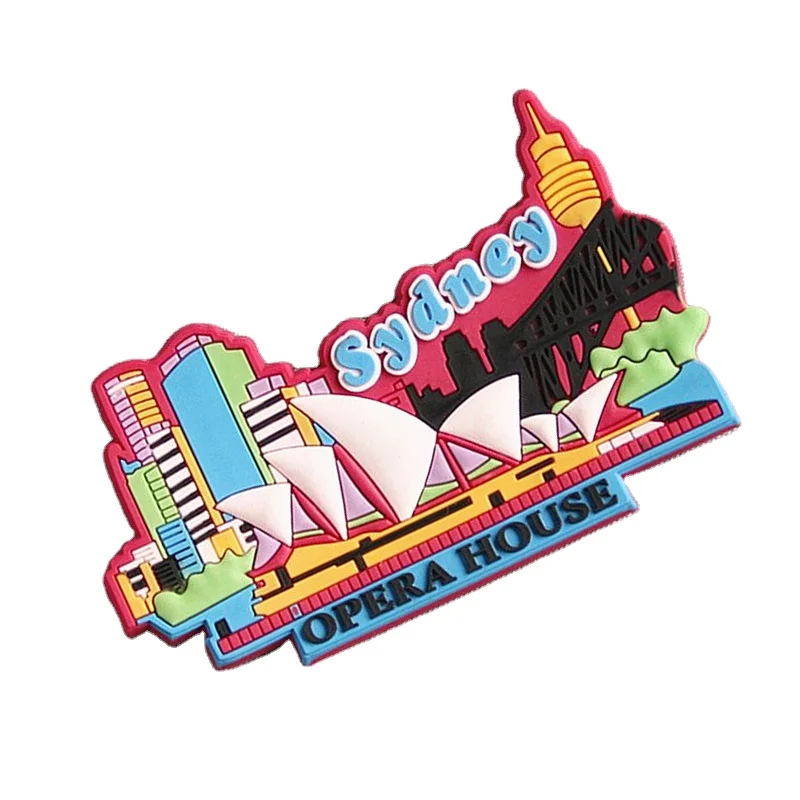 Creative PVC soft glue magnetic paste 3d letters cartoon refrigerator magnet sticker with custom logo