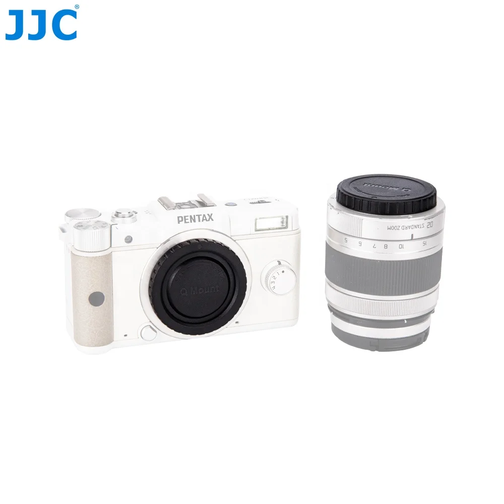 JJC L-R12 Задняя крышка объектива для Pentax Q Крепление и беззеркального фотоаппарата цифровой камеры ABS Материал Черный цвет предоставить услугу первоначального производителя