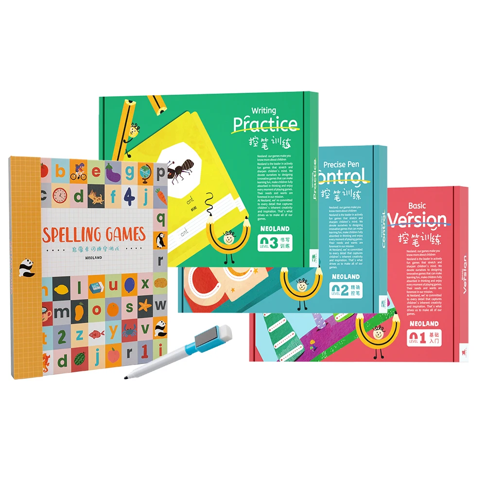 Custom English Learning Toy Fold Book Board Activity Educational Learning Toys Child Kids