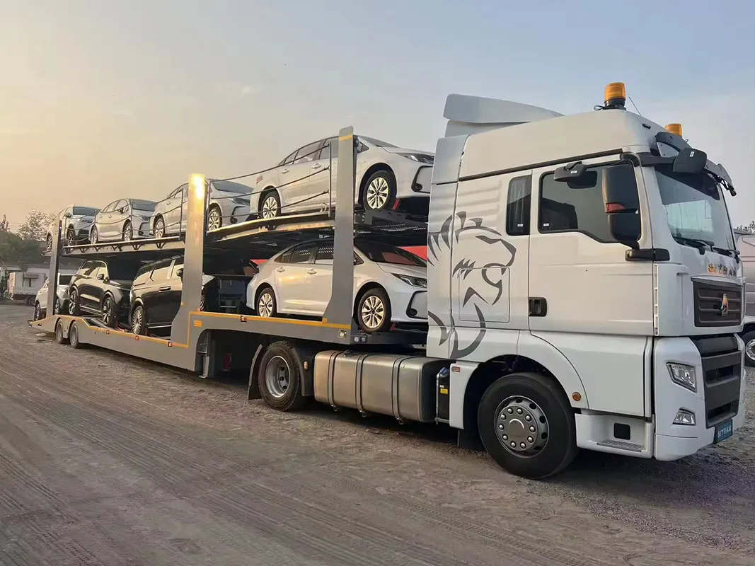 100% New Car Carrier Semi Trailer 2 Axle Two Floor Car Transport Trailer for Sale