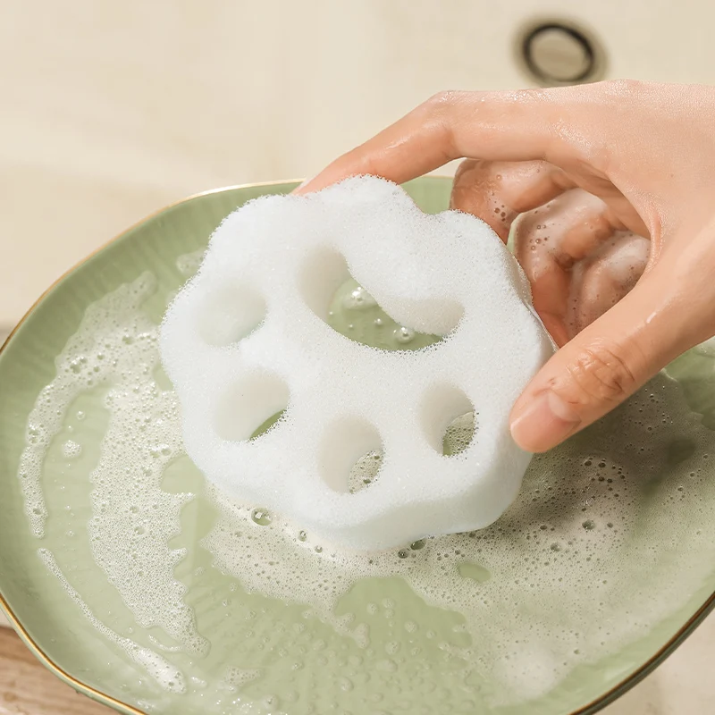 2 Pack Portable Reusable Cat paw Dishwashing Sponge Cleaning Kitchen