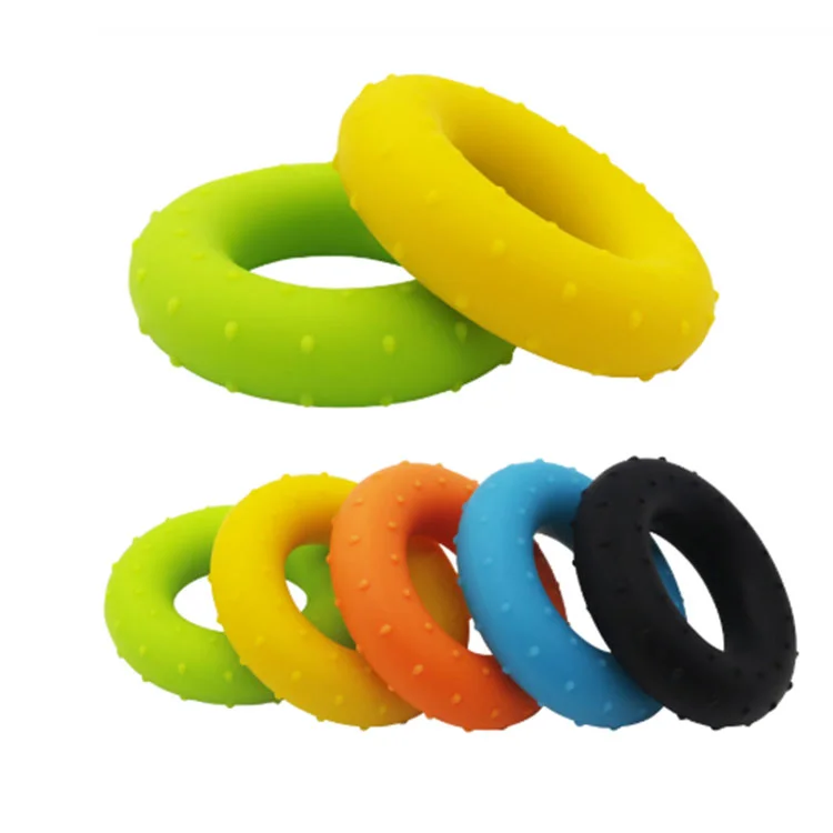 Portable silica gel carpal expander strength trainer stress hand grip ring