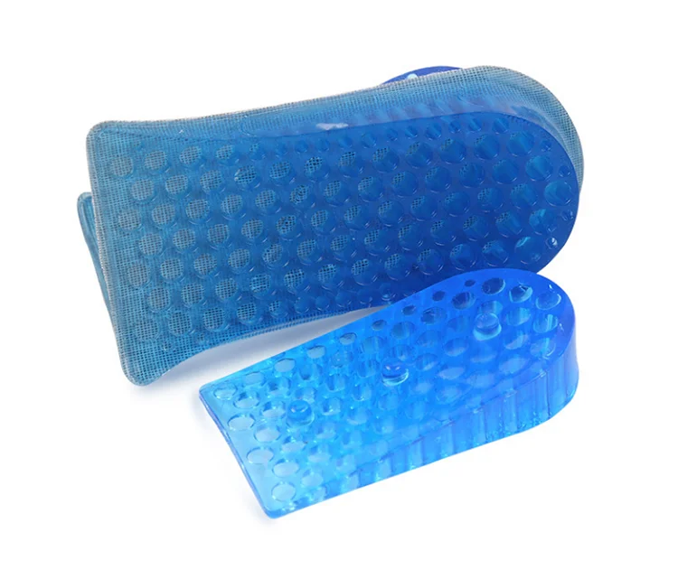 Invisible Unisex Half Silicone Foot Pad Sticky Gel Height Increasing Insole Heel Lifts For Shoes