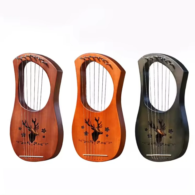 Оптовая продажа музыкальный инструмент новая Лира мини-арфа 7 струн