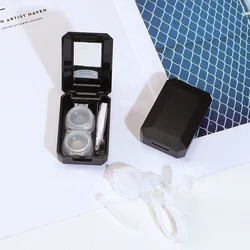 Custom logo contact lens case box small exquisite portable Contact Lenses Cases display boxes cute Plastic Contact Lens cases