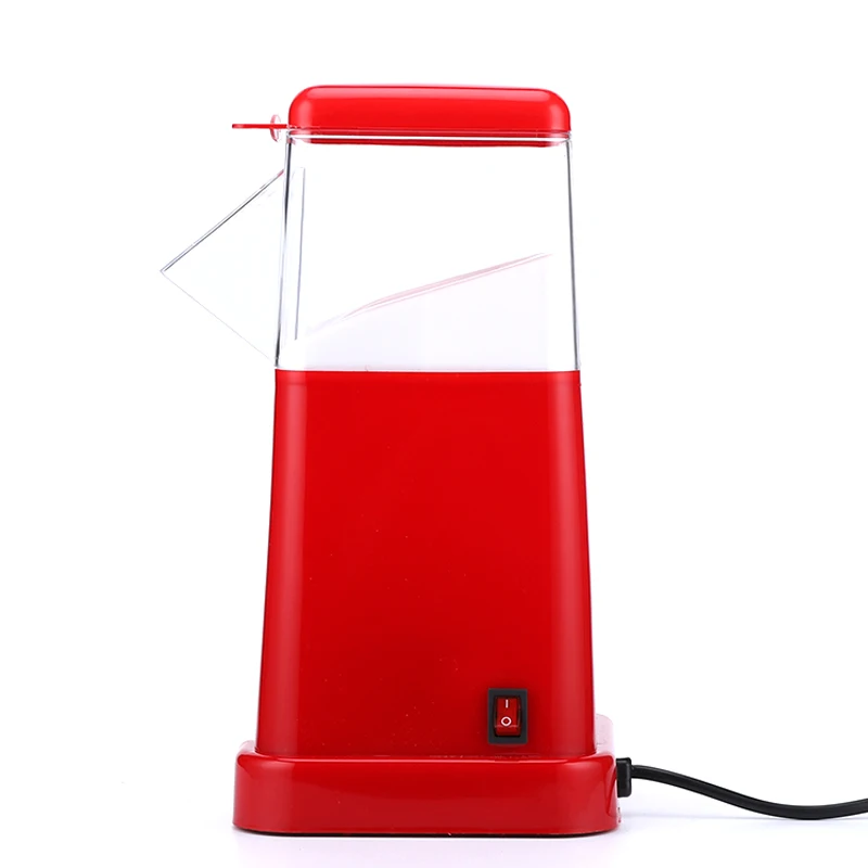 220v Electric Automatic Portable Home Retro Mini Hot Air Popcorn Maker Machine