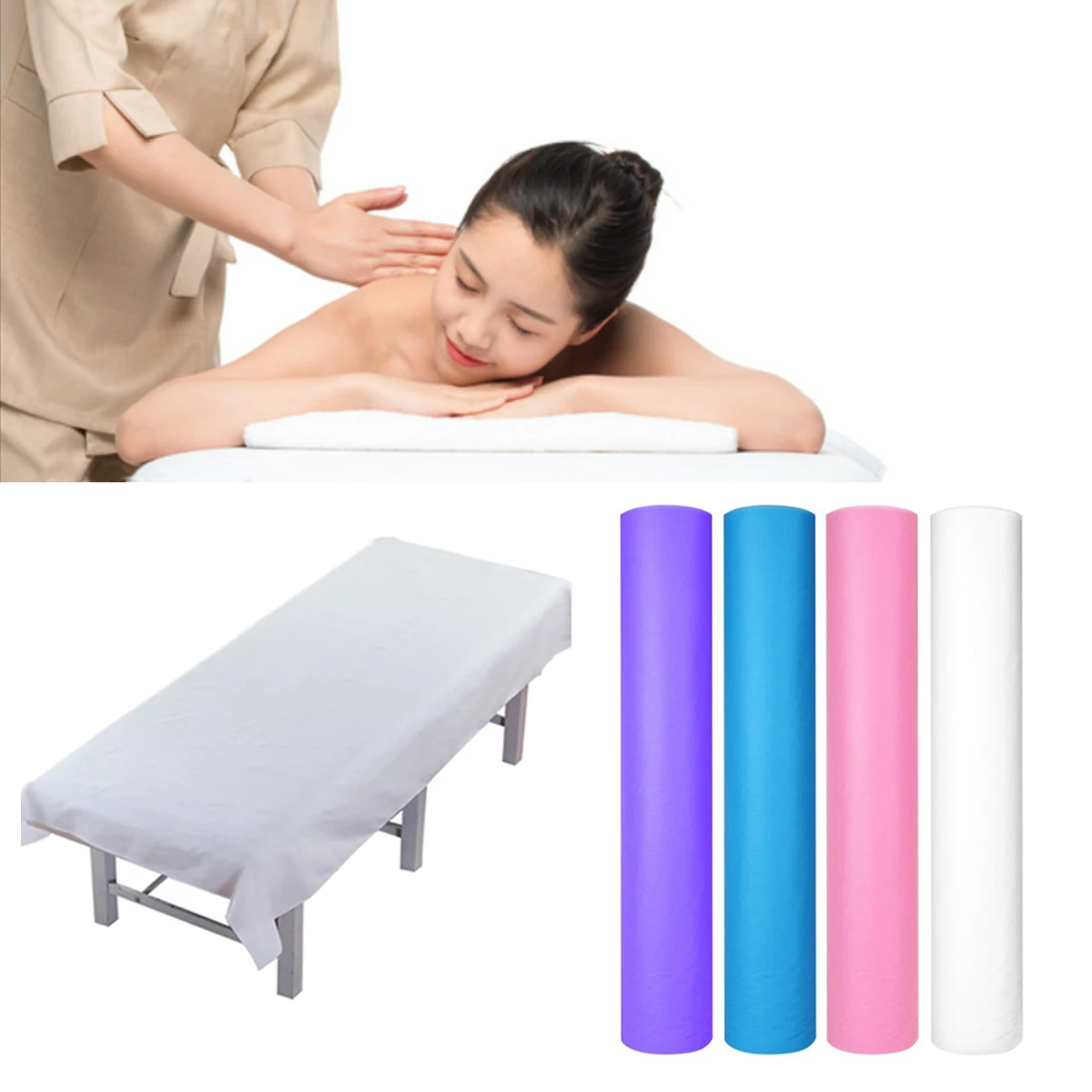 Fabric 50%cotton 50%polyester 40s 227TC Satin plain White hotel bedsheet fabric in roll for making Bed Sheets