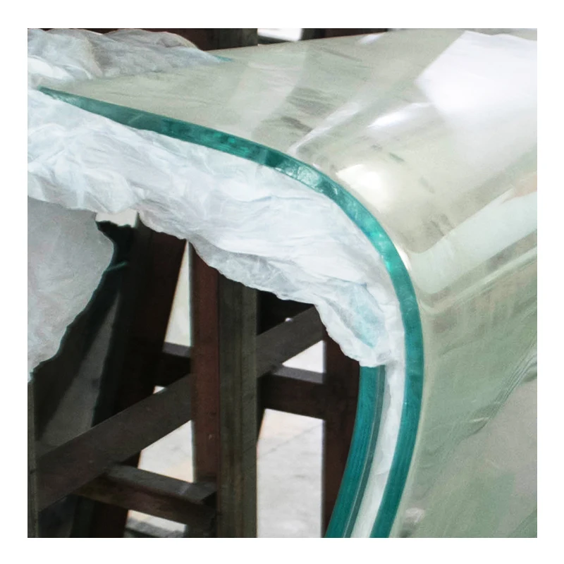 Curved tempered laminated glass bent double toughened laminated glass panels